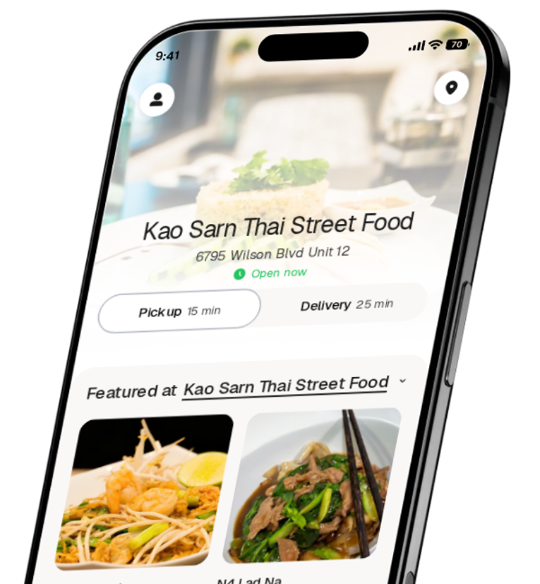 Kao Sarn Thai Street Food app preview