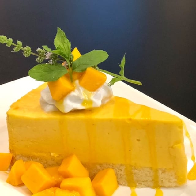 Mango Mousse Cake.