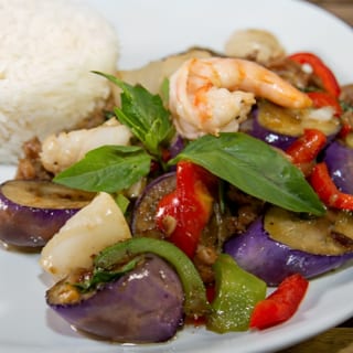 R Eggplant Basil Combo